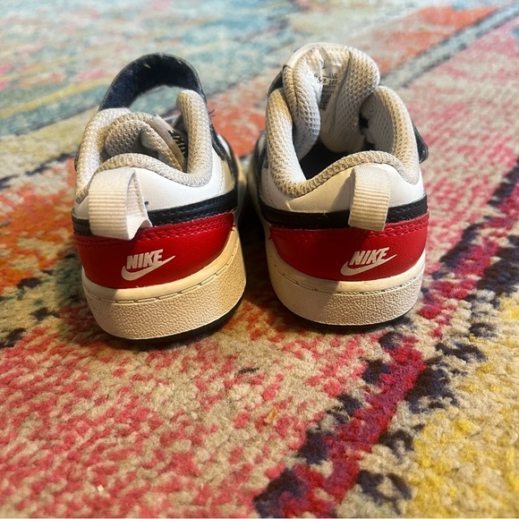 Nike Court Borough Low 2 Preschools Casual Shoes White/Black - Picture 3 of 6